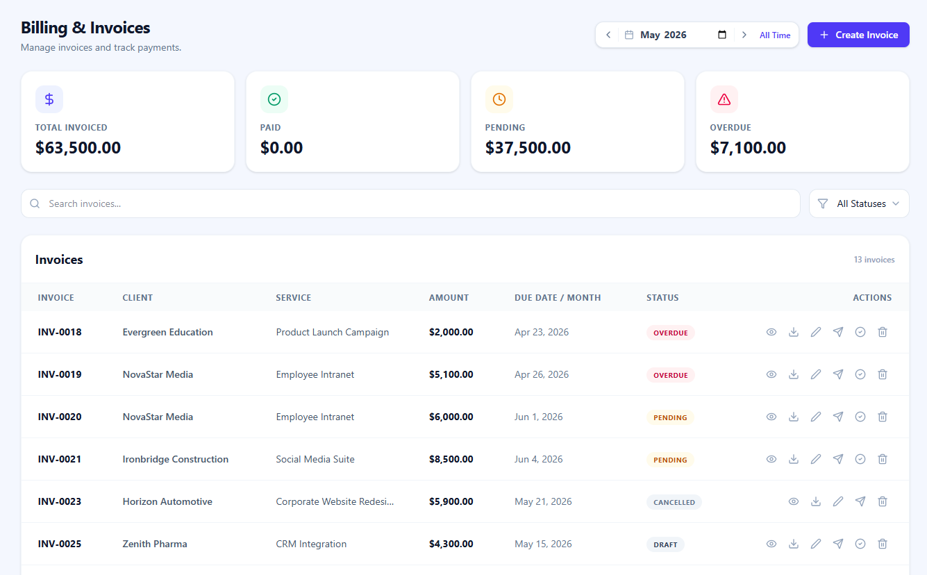 Billing & Invoicing